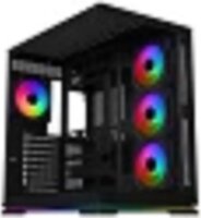 Krux Atron KRXD017 Midi Torony Számítógépház + 4db 120mm ventilátor - Fekete