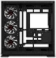 Krux Atron KRXD017 Midi Torony Számítógépház + 4db 120mm ventilátor - Fekete