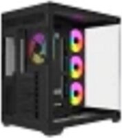 Krux Tano KRXD015 Midi Torony Számítógépház + 4db 120mm ventilátor - Fekete
