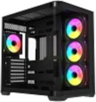 Krux Tano KRXD015 Midi Torony Számítógépház + 4db 120mm ventilátor - Fekete