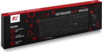 NanoRS RS580 Wireless Ergonómikus Billentyűzet + egér ENG - Fekete