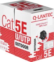 Q-Lantec KIU5OUTS305Q U/UTP Cat5e Patch Kábel 305m - Fekete