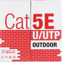 Q-Lantec KIU5OUTS305Q U/UTP Cat5e Patch Kábel 305m - Fekete