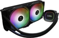 Gamdias Aura GL240 LITE 240mm ARGB All In One CPU Vízhűtés - Fekete