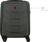 Wenger Prymo Carry-On Keményfedeles négykerekű bőrönd - Sötétszürke