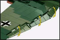 Cobi 5771 Heinkel HE 111 H-22 V1 bombázó repülő 927 darabos építőjáték