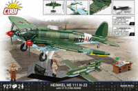 Cobi 5771 Heinkel HE 111 H-22 V1 bombázó repülő 927 darabos építőjáték
