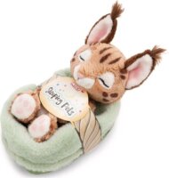 Nici Alvó hiúz kosárban plüssfigura 12 cm