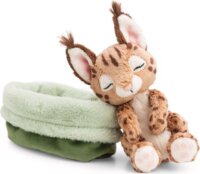 Nici Alvó hiúz kosárban plüssfigura 12 cm