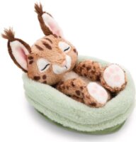 Nici Alvó hiúz kosárban plüssfigura 12 cm