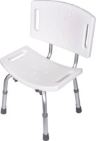 ActionMed KP500AM Zuhanyzószék háttámlával Max 120kg - Fehér