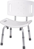 ActionMed KP500AM Zuhanyzószék háttámlával Max 120kg - Fehér