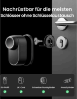 SwitchBot Ultra Vision készlet Okosajtó-rendszer (Okos zár + 3D arcfelismerő billentyűzet + Okos hub)