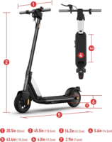 NIU KQi1 Sport Elektromos roller (25km/h / 450W) - Fekete