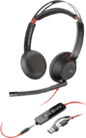 HP Poly Blackwire 5220 Call Center Sztereo USB-C Headset - Fekete