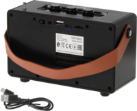 Adler Camry CR 1902B FM Bluetooth Asztali Rádió - Fekete