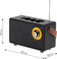 Adler Camry CR 1902B FM Bluetooth Asztali Rádió - Fekete