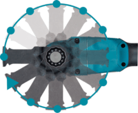 Makita DTM53Z Akkus Multivágó és Csiszoló 18V (Akku és töltő nélkül)