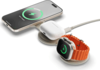 Satechi OntheGo 3-in-1 Összecsukható Vezeték nélküli töltő - Homok