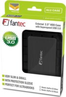 Fantec 2393 AluPro U3 2.5" USB 3.0 Külső HDD/SSD Ház - Fekete