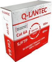 Q-Lantec KIS6ALSOH100DQ S/FTP Cat6A Patch Kábel 100m - Szürke