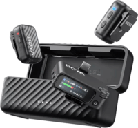 Boya BOYAMIC 2-02 csiptetős Wireless USB-C mikrofon szett - Fekete
