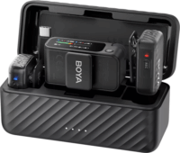 Boya BOYAMIC 2-02 csiptetős Wireless USB-C mikrofon szett - Fekete