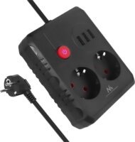 Maclean MCE387 B 3x USB-A Hálózati Elosztó 2 aljzatos 1.5m - Fekete