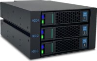 Fantec 2551 WR-C2131-12G/6G 3x 3.5"/2.5" HDD/SSD Backplane - Fekete