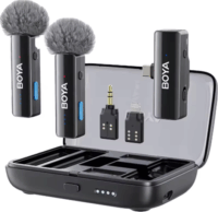Boya BOYALINK V2.0 Wireless USB-C/ Lightning csiptetős mikrofon szett - Fekete