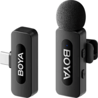 Boya BY-V10 V2.0 Wireless USB-C csiptetős mikrofon szett - Fekete