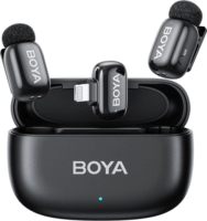 Boya mini 2-03 Wireless Lightning csiptetős mikrofon szett - Fekete