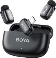 Boya mini 2-02 Wireless USB-C csiptetős mikrofon szett - Fekete