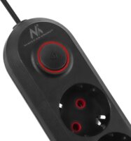 Maclean MCE394 B 3x USB-A Hálózati Elosztó 3 aljzatos 1.5m - Fekete