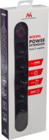 Maclean MCE395 B 3x USB-A Hálózati Elosztó 5 aljzatos 1.5m - Fekete