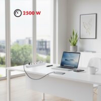 Maclean MCE395 W 3x USB-A Hálózati Elosztó 5 aljzatos 1.5m - Fehér