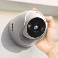 Tenda TC3T24C 4MP 360° forgatható Okos kültéri Turret Kamera - Fehér