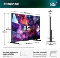 Hisense 85" 85E7S PRO 16:9 4K UltraHD Hi QLED Smart Android TV