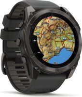 Garmin Fenix 8 Férfi Okosóra 51mm Fekete Szilikon Szíjjal - Fekete / Titán