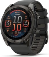 Garmin Fenix 8 Férfi Okosóra 51mm Fekete Szilikon Szíjjal - Fekete / Titán