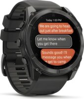 Garmin Fenix 8 Férfi Okosóra 51mm Fekete Szilikon Szíjjal - Fekete / Titán