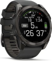 Garmin Fenix 8 Férfi Okosóra 51mm Fekete Szilikon Szíjjal - Fekete / Titán