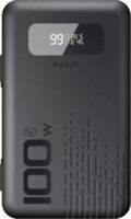 Havit PB5212 PowerBank integrált USB-C + Lightning kábellel / 20,000mAh 100W - Fekete