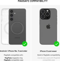 Fixed MagClick 2 Mobiltelefon Autós Tartó / Wireless Töltő Qi2 15W - Fekete