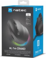 Natec NMY-2272 Crake 2 Pro Vezetékes Gaming RGB Egér - Fekete