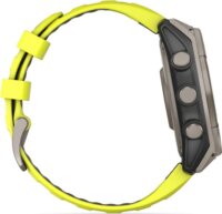 Garmin Fenix 8 Titán Okosóra 47mm Szilikon szíjjal - Neonsárga/Grafit