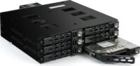 Fantec MR-SA1262-12G SAS/SATA 6x 2.5" HDD/SSD Backplane Modul - Fekete