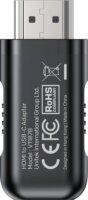 Unitek V1187BBK01 USB-C apa - HDMI 4K 60Hz anya Adapter - Fekete