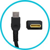 Lenovo GX21M50626 Laptop Töltő Adapter + USB-C Kábel - Fekete (140W / 5-20V / 7A)