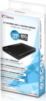 Fantec PL-25U31 2.5" USB-C 3.2 Gen 2 Külső HDD/SSD ház - Fekete